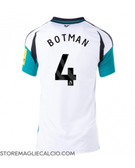 Newcastle United Sven Botman #4 Maglia Gara Trasferta Repliche 2024-25 Donna Maniche Corte